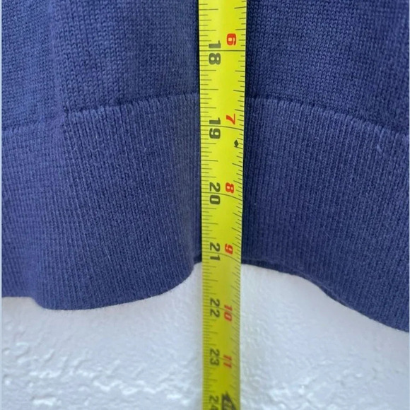 Banana Republic Womens Statement Knitted Sweater Blue Sz Medium - Picture 6 of 9